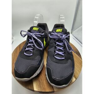 Mens Size 10 - Nike Flyknit Lunar 3 Gray Purple Neon Green